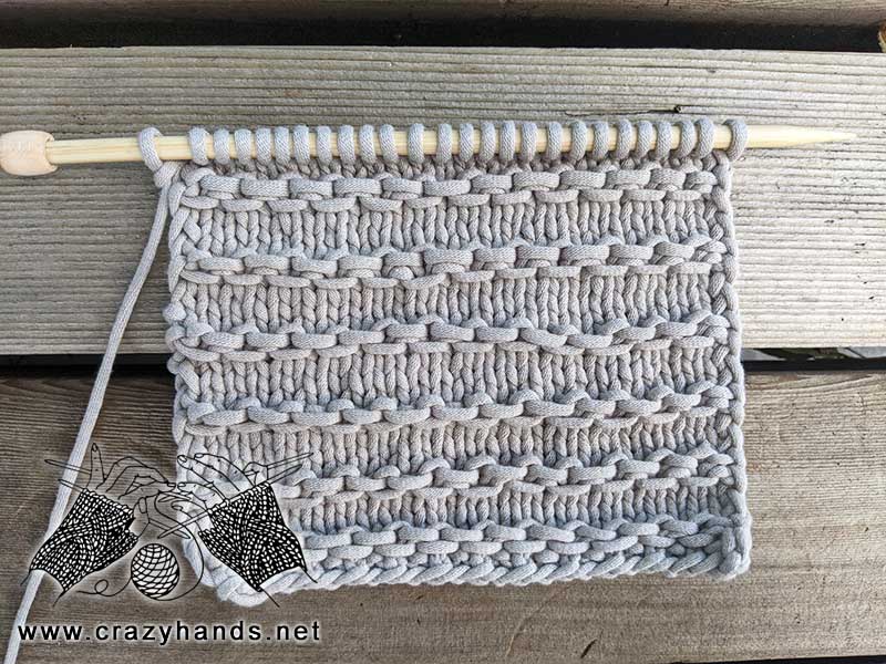 chain knit stitch pattern