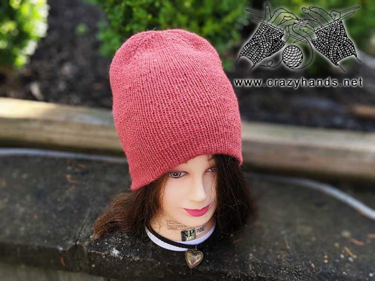 Double Layer Reversible Knit Hat Free Pattern · Crazy Hands