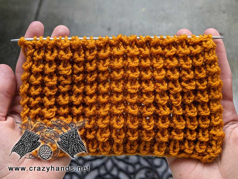 corn knit stitch pattern