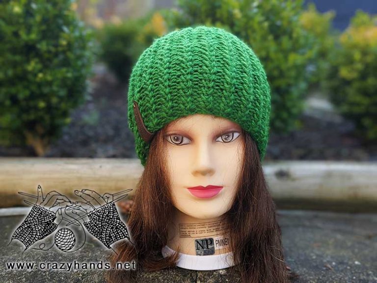 Free Ribbed Knit Beanie Pattern on Straight or Circular Needles · Crazy ...