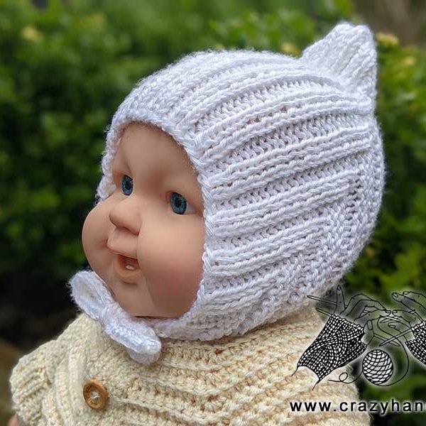 Ads-Free Baby Knit Pixie Hat Pattern · Crazy Hands