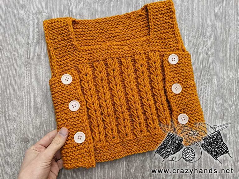 Knit Baby Vest Free Pattern · Crazy Hands
