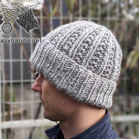 Iron Knit Hat for Men Free Pattern · Crazy Hands