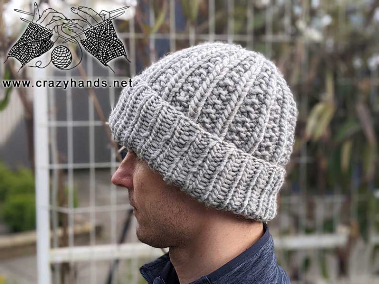 Iron Knit Hat for Men Pattern · Crazy Hands