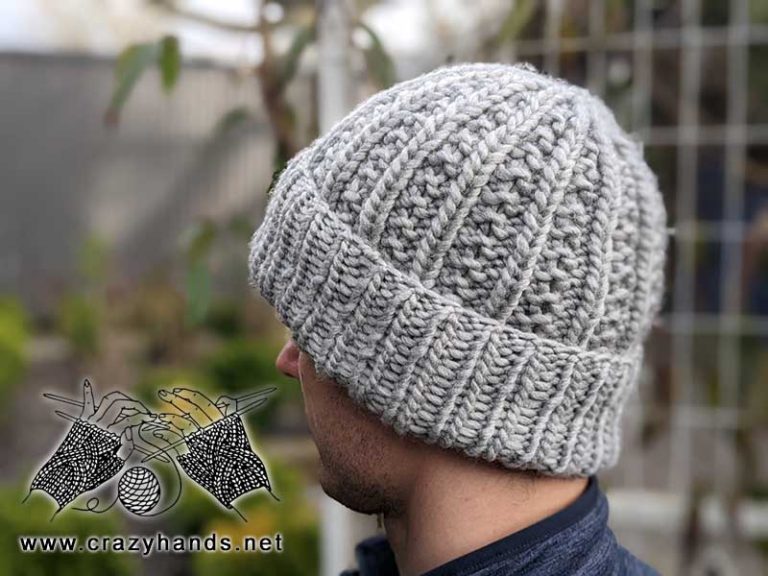 Iron Knit Hat for Men Free Pattern · Crazy Hands