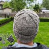 crown look of the vintage knit hat for men