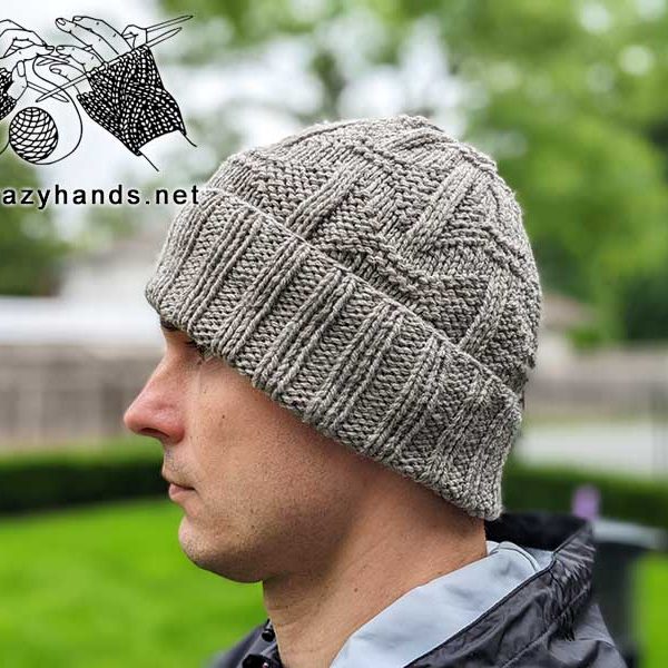 knit vintage men's hat