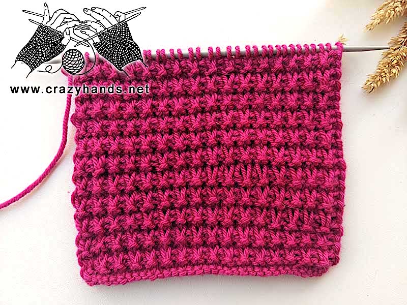 lily knit stitch pattern for hats