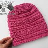 stretchy knit winter beanie for women