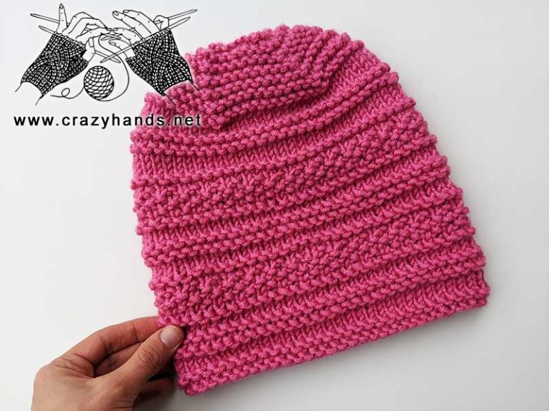 Stretchy Knit Winter Beanie Free Pattern · Crazy Hands