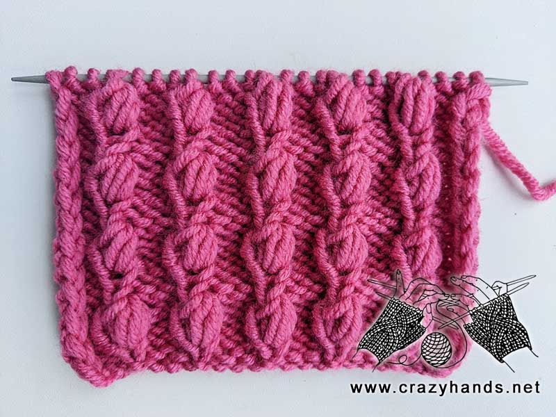 fiore knit stitch pattern
