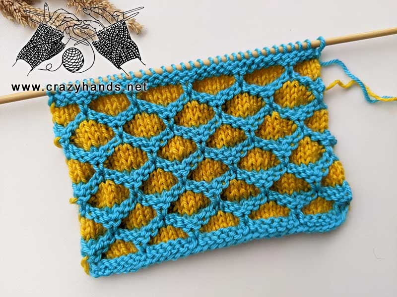 knit honeycomb stitch pattern