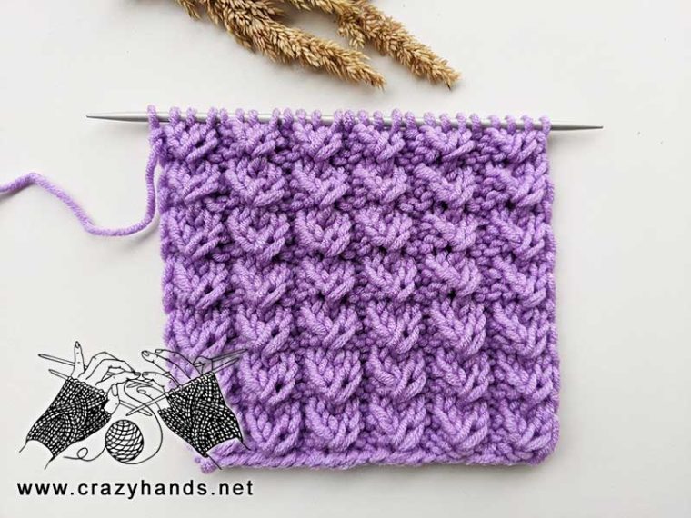 Pangolin Scales Knit Stitch Free Pattern · Crazy Hands