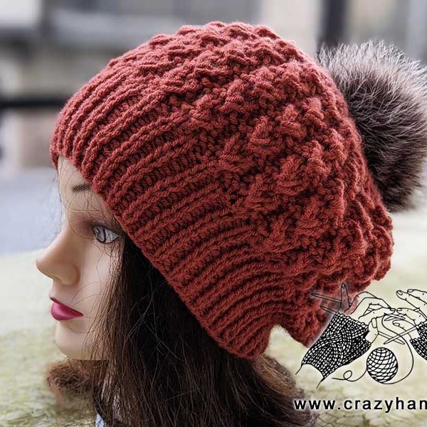classic flat knit beret pattern