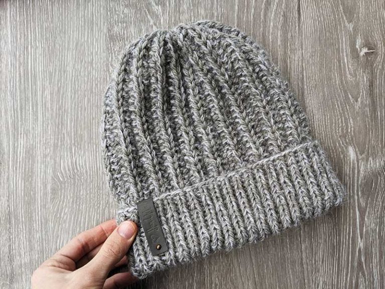 Unisex Winter Knit Hat Free Pattern · Crazy Hands