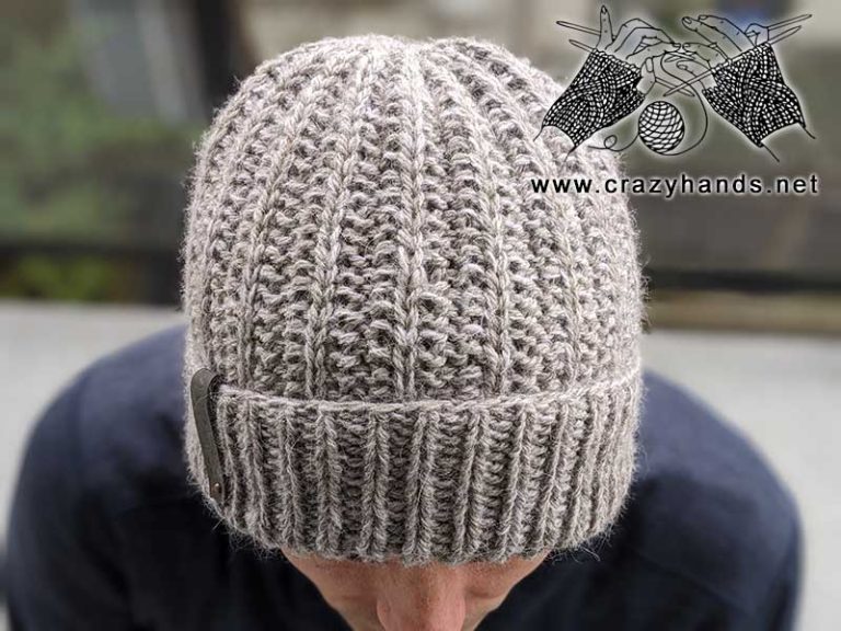 Unisex Winter Knit Hat Free Pattern · Crazy Hands