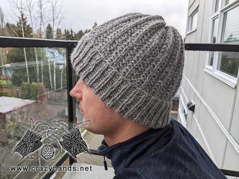 Unisex Winter Knit Hat Free Pattern · Crazy Hands