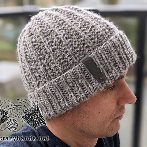 Ads-Free Unisex Winter Hat Knitting Pattern · Crazy Hands