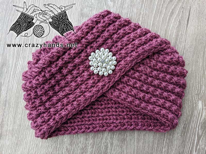 knit turban hat pattern for beginners