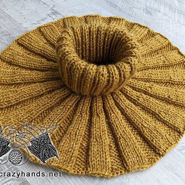 round turtleneck knit dickey pattern