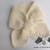 quick and easy pull through (keyhole) knit scarf for kids and adults