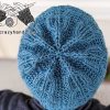 top view look of the willow knit hat's crown