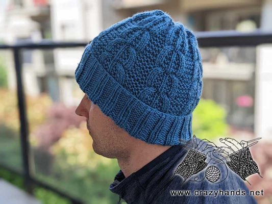 Free Knit Willow Hat Pattern for Men · Crazy Hands