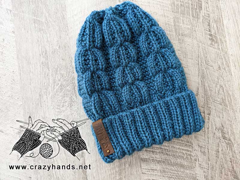 willow knit hat pattern for men