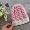 baby knit cable beanie