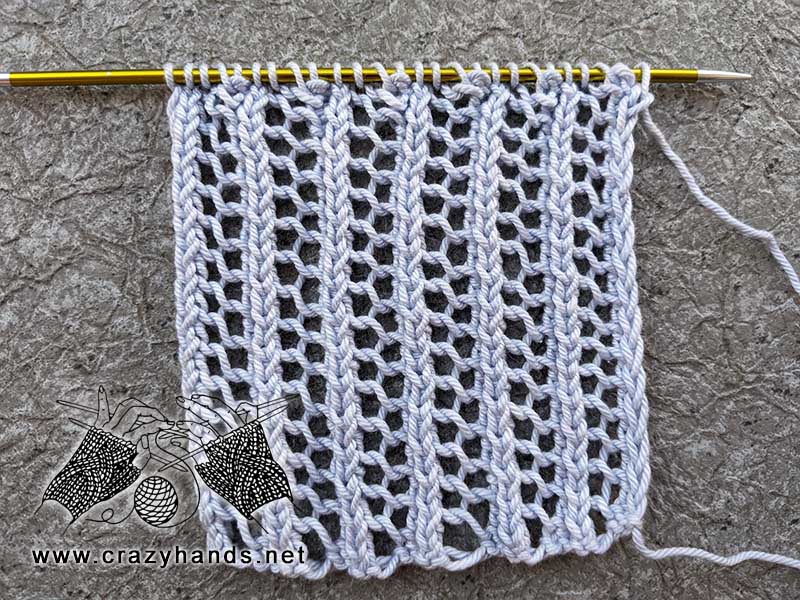 lace knit one row stitch pattern