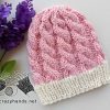 newborn baby cable knit beanie