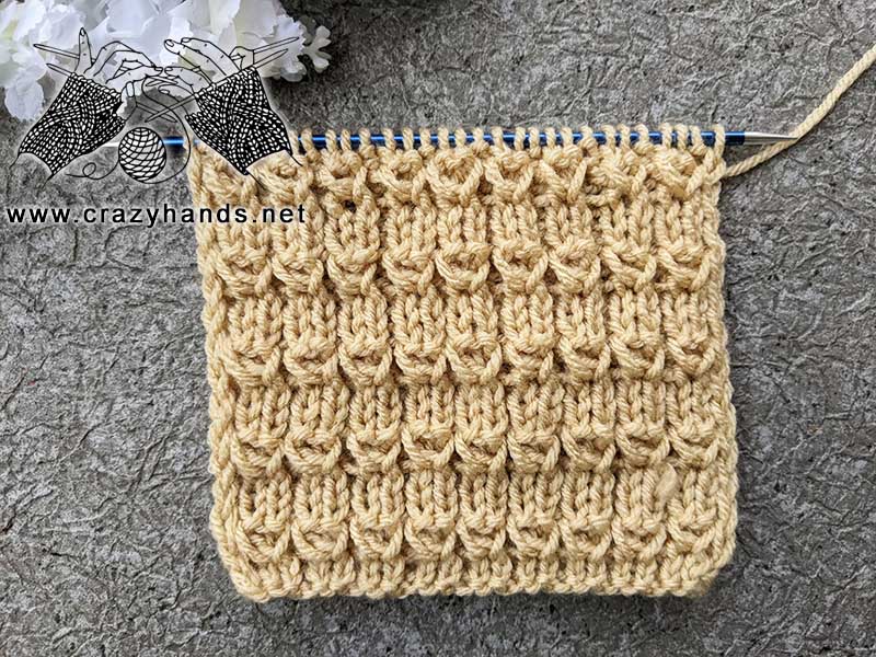 2x1 knit ribbing stitch for hats