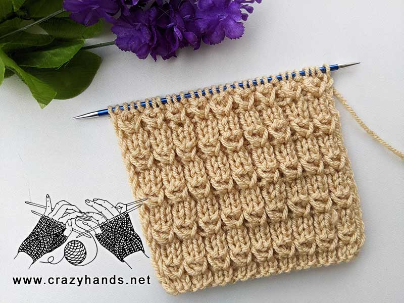 knit 2x1 ribbing stitch pattern