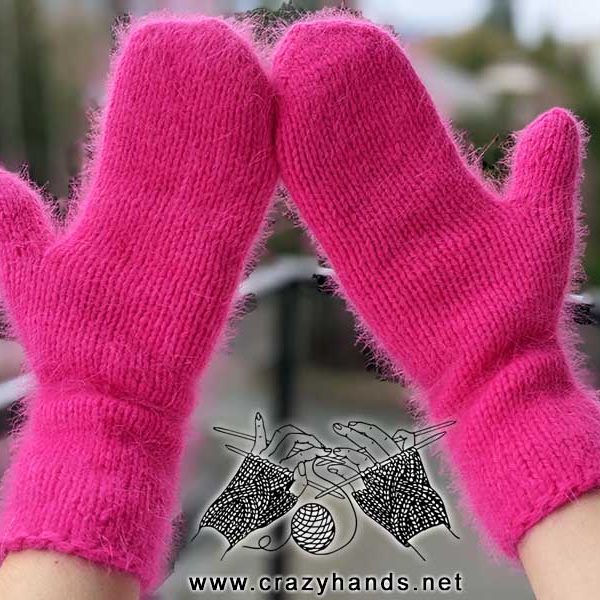 Barbie-style mittens knitting pattern