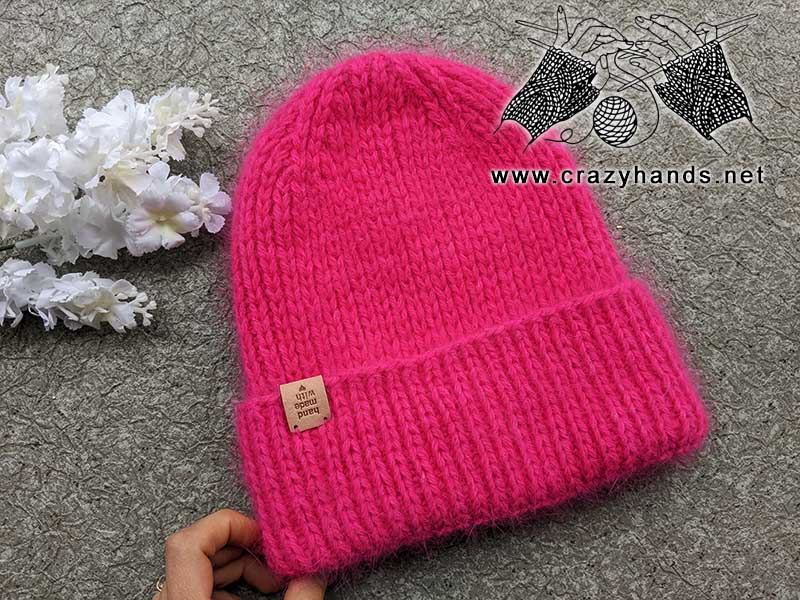 knit barbie-style winter hat pattern