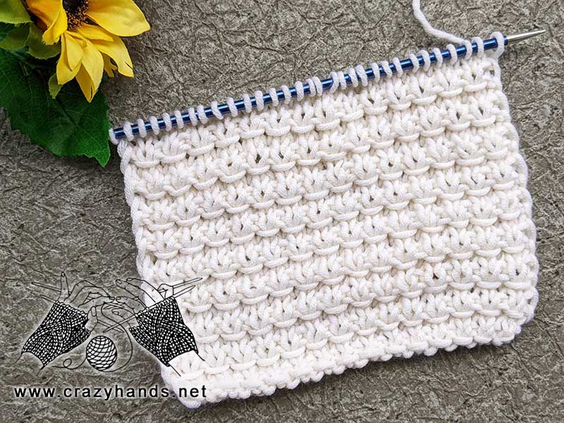 four row stitch knitting pattern