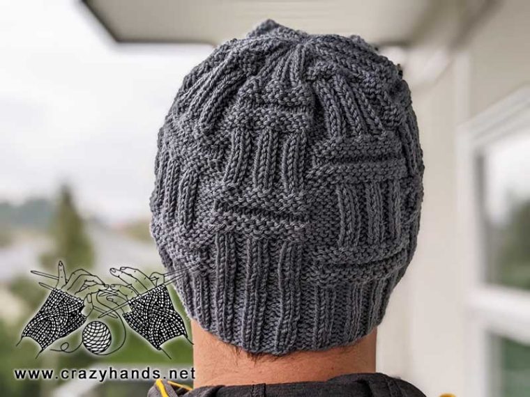 Free Knit Pillar Hat Pattern for Men · Crazy Hands