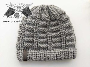 Free Chunky Knit Men's Slouchy Hat Pattern · Crazy Hands