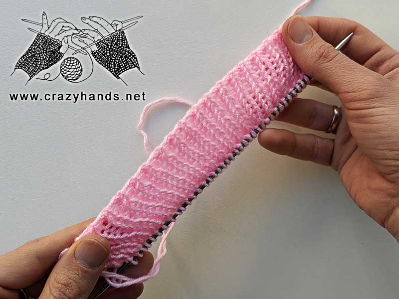 knit 1 by 1 rib elastic cast-on method
