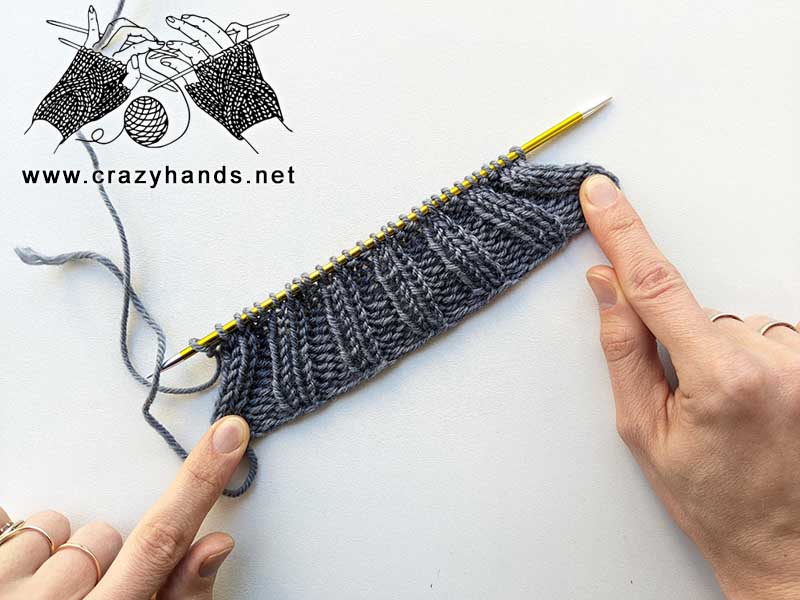 knit 2 by 2 rib elastic cast-on method