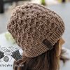 swivel knit winter hat on the mannequin head - right side view