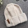 knit white ease quick & thick hat