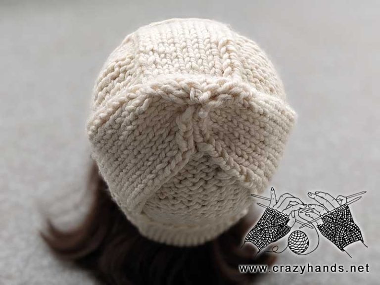 Free Knit Wool Ease Thick & Quick Hat Pattern · Crazy Hands