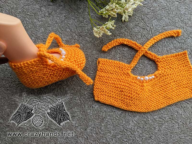 knit baby sandals pattern