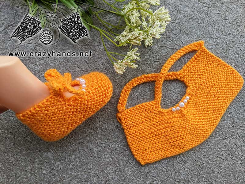 unassembled, flat knit baby sandal