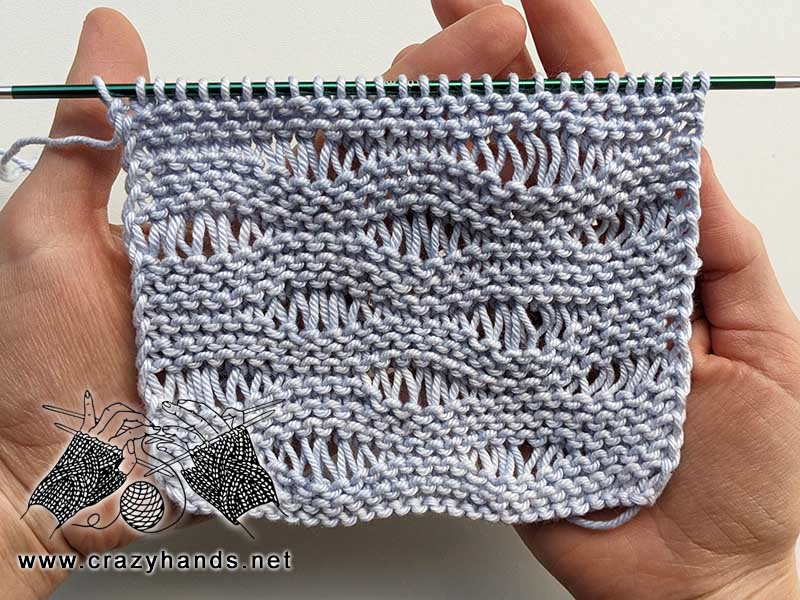 summer lace stitch knitting pattern