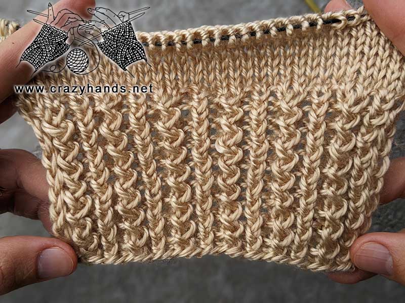 textured knit ribbing pattern