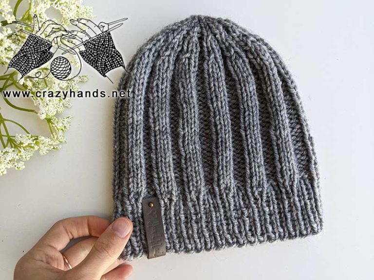Classic Winter Knit Hat Pattern for Men · Crazy Hands