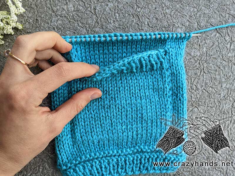 knit inset pocket for sweaters