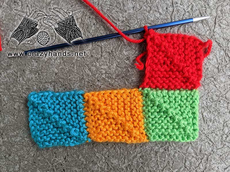 knit patchwork square 1 - line 2-1